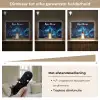 Raket - Ruimte - Blauw - Licht Light Box met batterij (Wandlamp kind) middel -USP_dimbaarNL