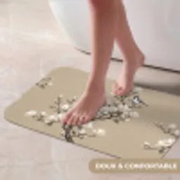 Oosters - Vogels - Beige Badmat klein -USP_ZachtFR