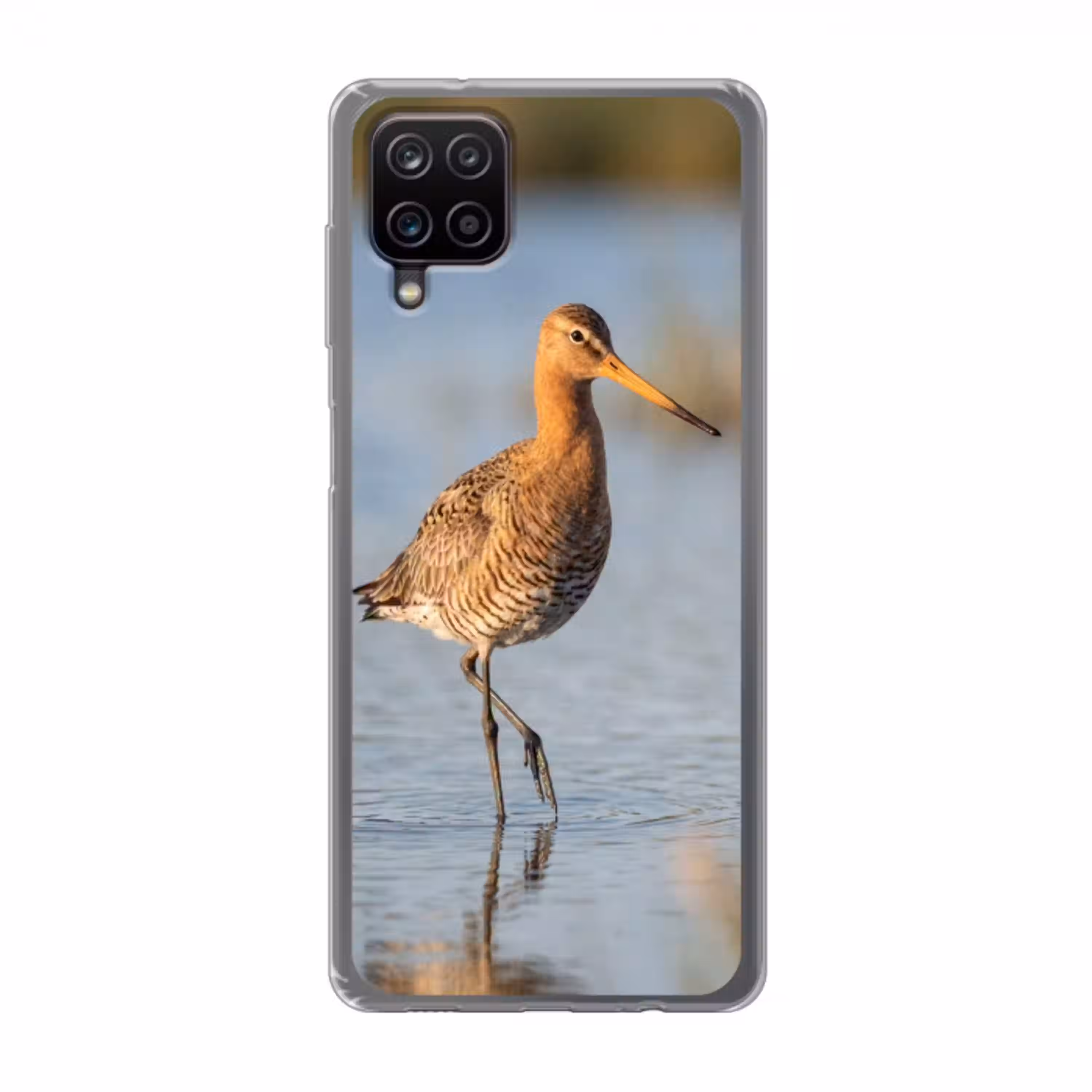 Vogel - Steltloper - Water - Natuur Telefoonhoesje Samsung Galaxy A12 klein -3d
