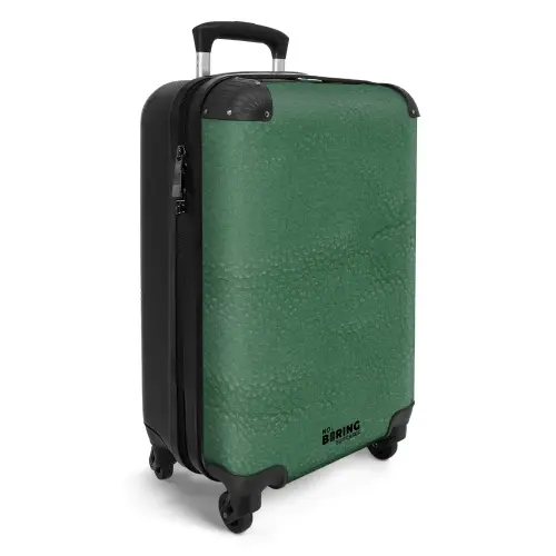 Lederen look kleur groen NBS - Handbagage koffer - Volwassenen Unisex middel -productfoto_3d