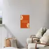 Oranje - Wijntje - Quote Tuinposter op houten frame 2 cm dik klein -sfeer1