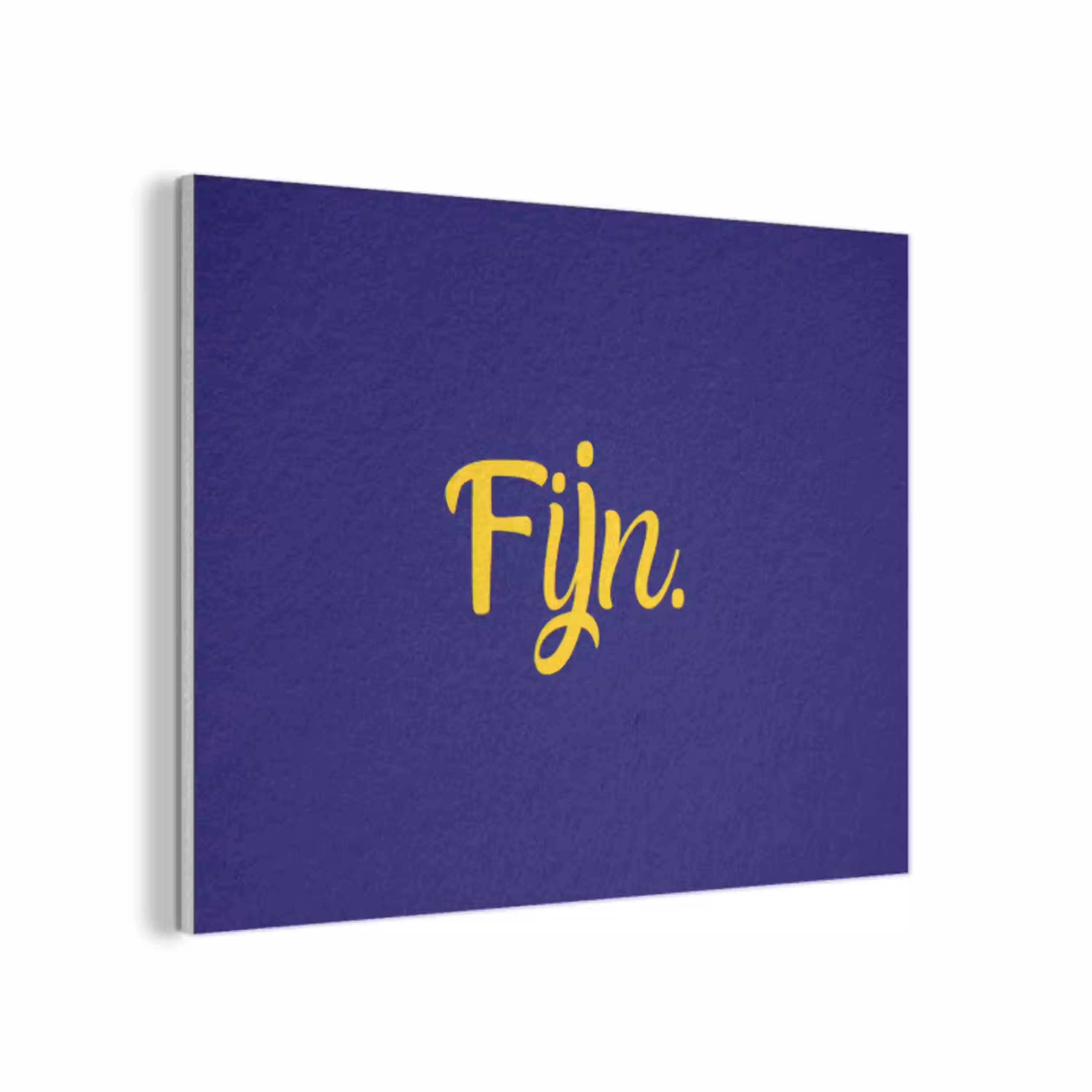Blauw - Geel - Fijn PET vilt klein -3d