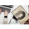 Boog -  Strepen - Minimalistisch - Zwart laptophoes neopreen klein -bureau