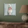 Kerstgnome - Cadeau - Groen plexiglas 5mm klein -sfeer3