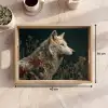 Wolf - Bloemen - Natuur Dienblad Rechthoek middel -USP_Formaat