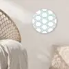 Patroon - Lijn - Design - Hexagon Wandcirkel kunststof plaat 5mm dik klein 188 -sfeer5