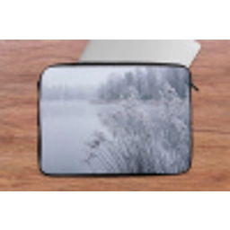 Riet - Bevroren - Winter - Natuur laptophoes neopreen klein -tafel