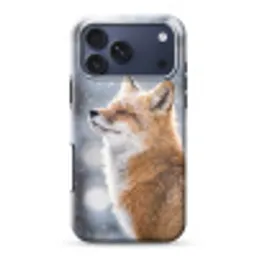 Vos - Sneeuwval - Portret - Winter - Sfeervol Toughcase MagSafe Apple iPhone 17 Pro Max klein -3d