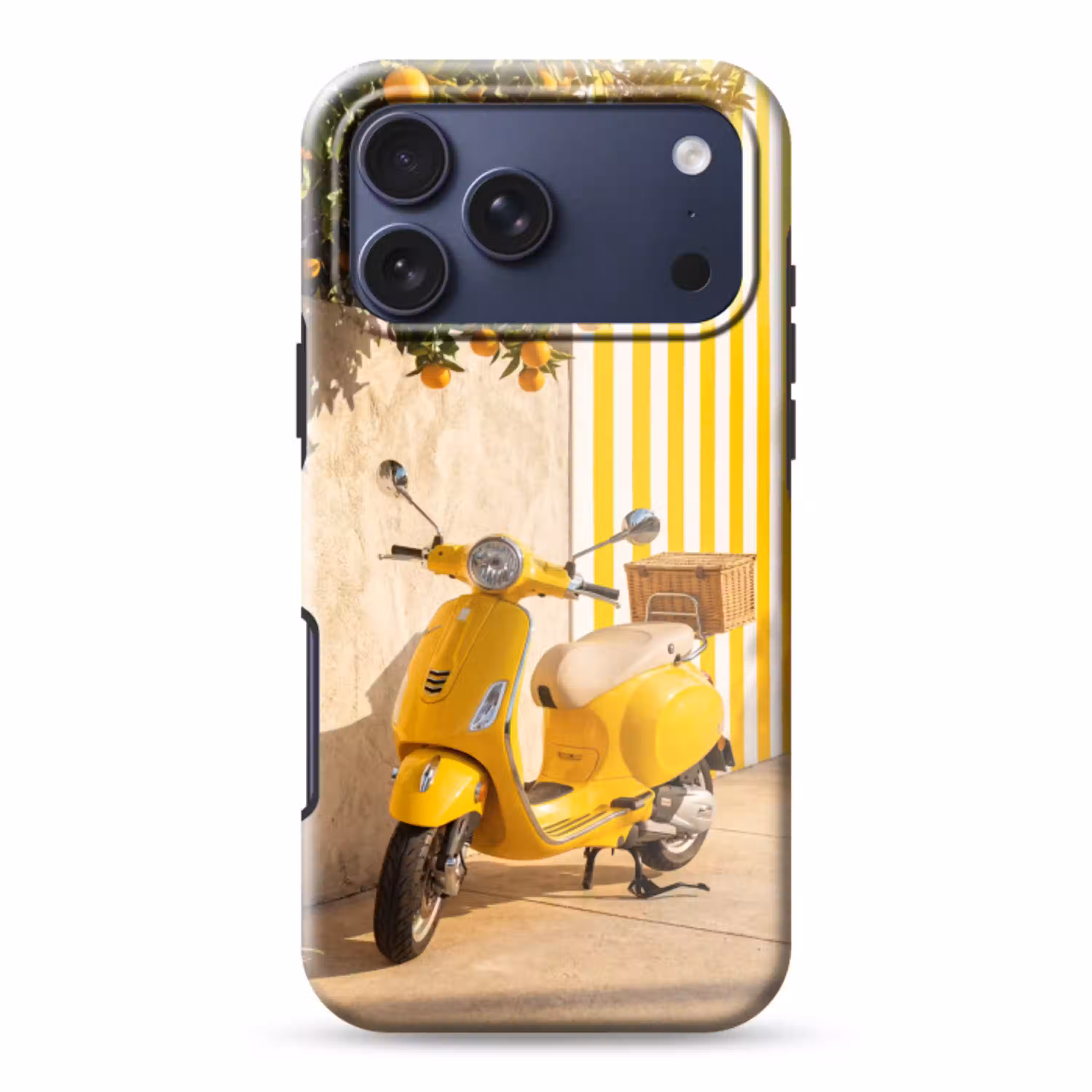 Scooter - Natuur - Zomer - Geel - Mediterraan Toughcase MagSafe Apple iPhone 17 Pro Max klein -3d