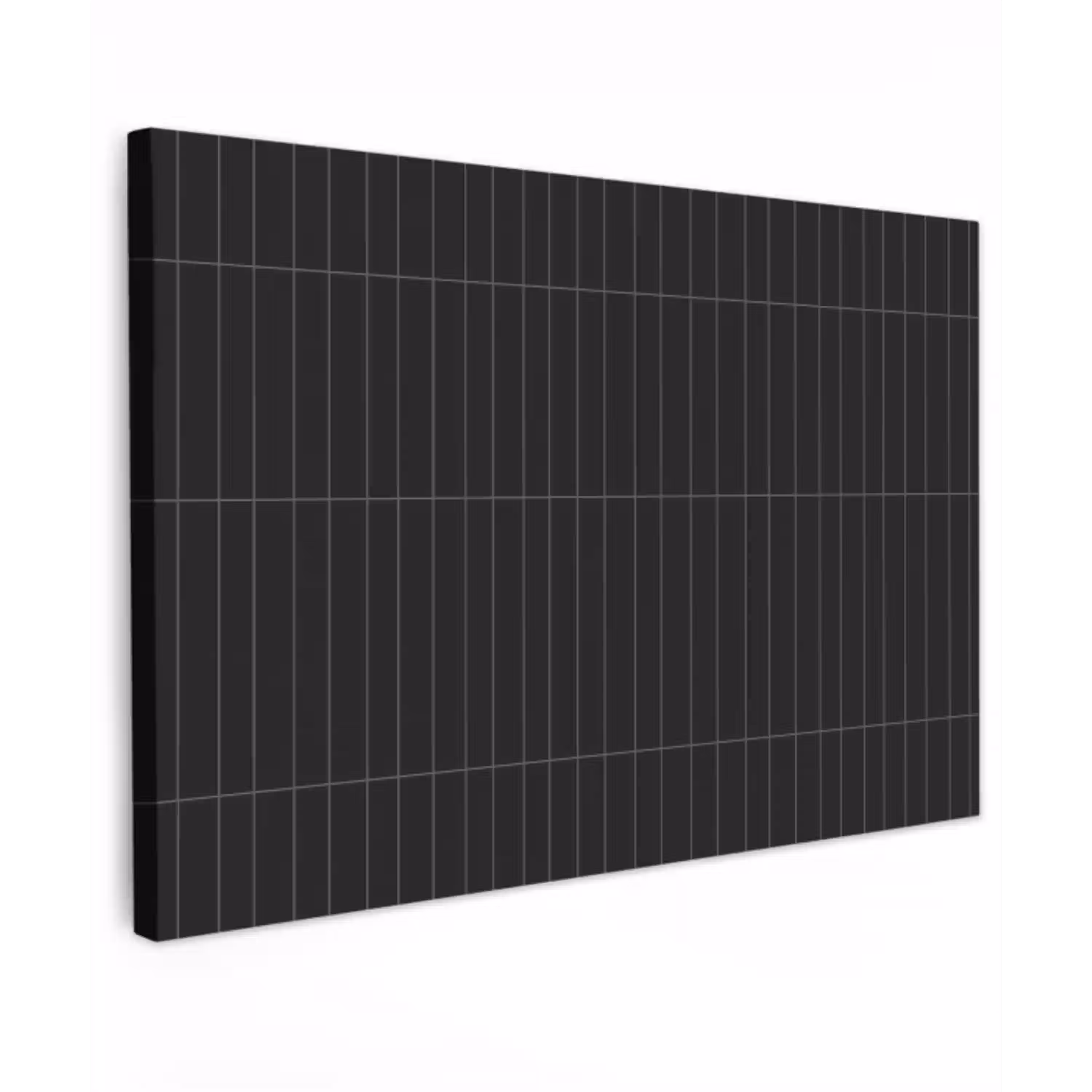 Verticaal - Wandtegel - Mat - Zwart Tuinposter op houten frame 2 cm dik klein 845 -3d