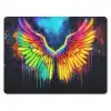 Regenboogkleuren - Vleugels - Magisch muismat rubber klein -3d