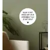Spreuken - Geluk is het enige wat zich verdubbelt - Quotes Wandcirkel behangsticker klein -sfeer2