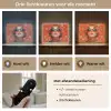 Vrouw - Kleurrijk - Dierenprint - Bloemen Light Box met batterij (Wandlamp) middel -USP_lichtkleurNL