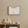 Dino - Blauw - Bloemen Light Box met batterij (Wandlamp kind) middel -sfeer2_kind