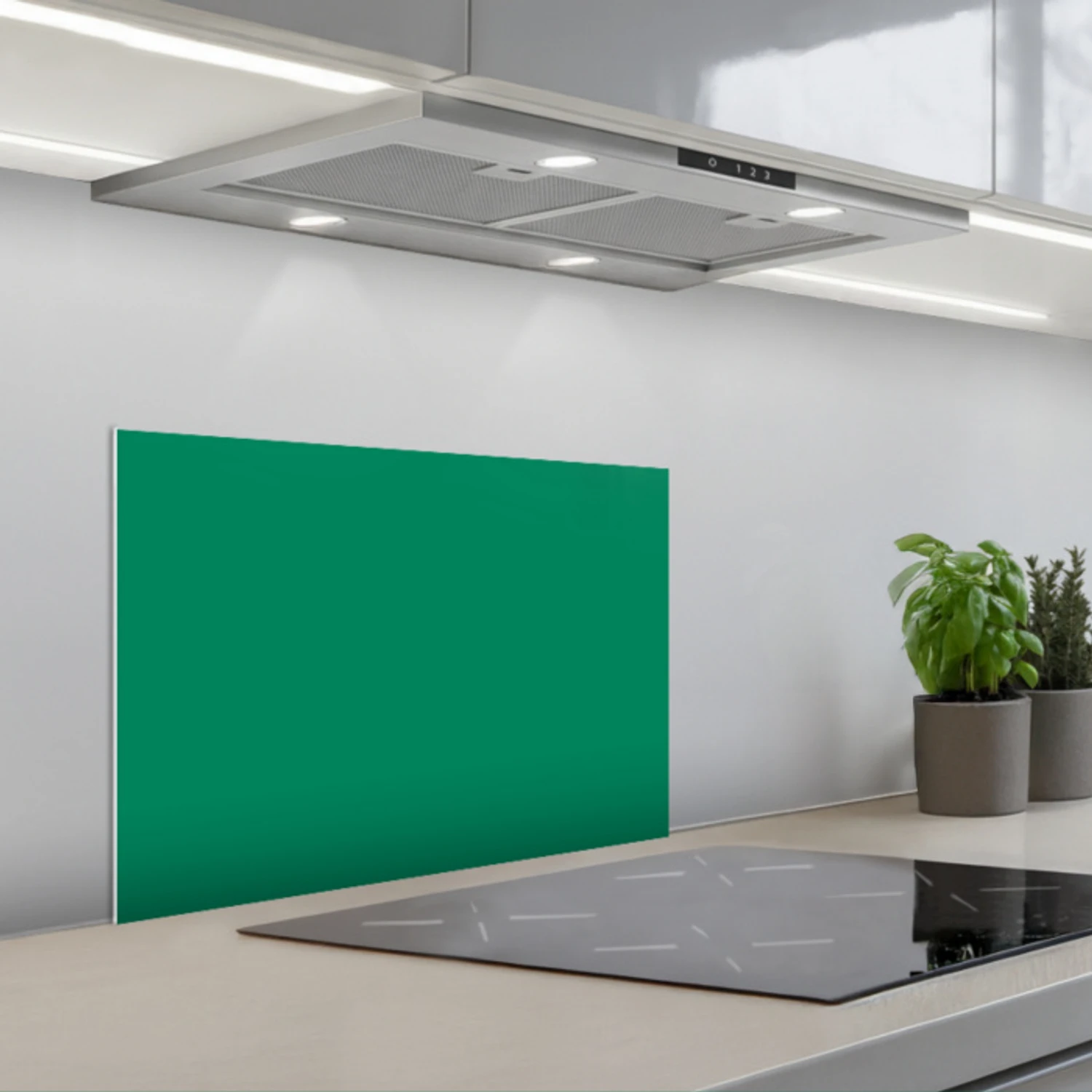 Groen - Bos - Kleuren keuken achterwand spatscherm klein 900 -3d_schuin