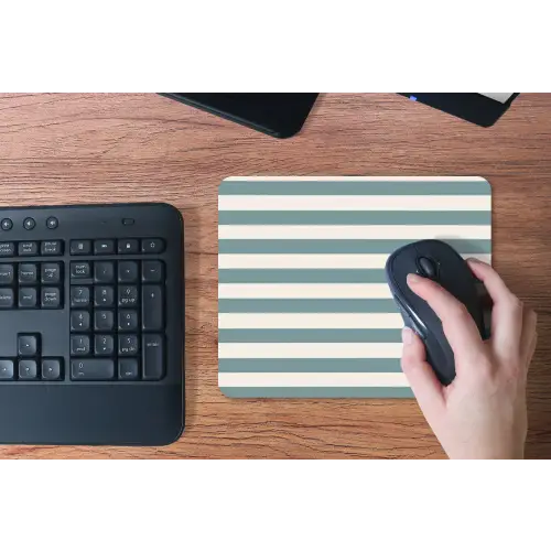Strepen - Modern - Blauw muismat rubber klein 262 -toetsenbord