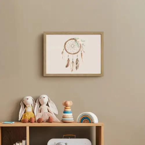 Dromenvanger - Bohemian - Boho - Pastel kleuren Light Box met batterij (Wandlamp kind) middel -sfeer2_kind