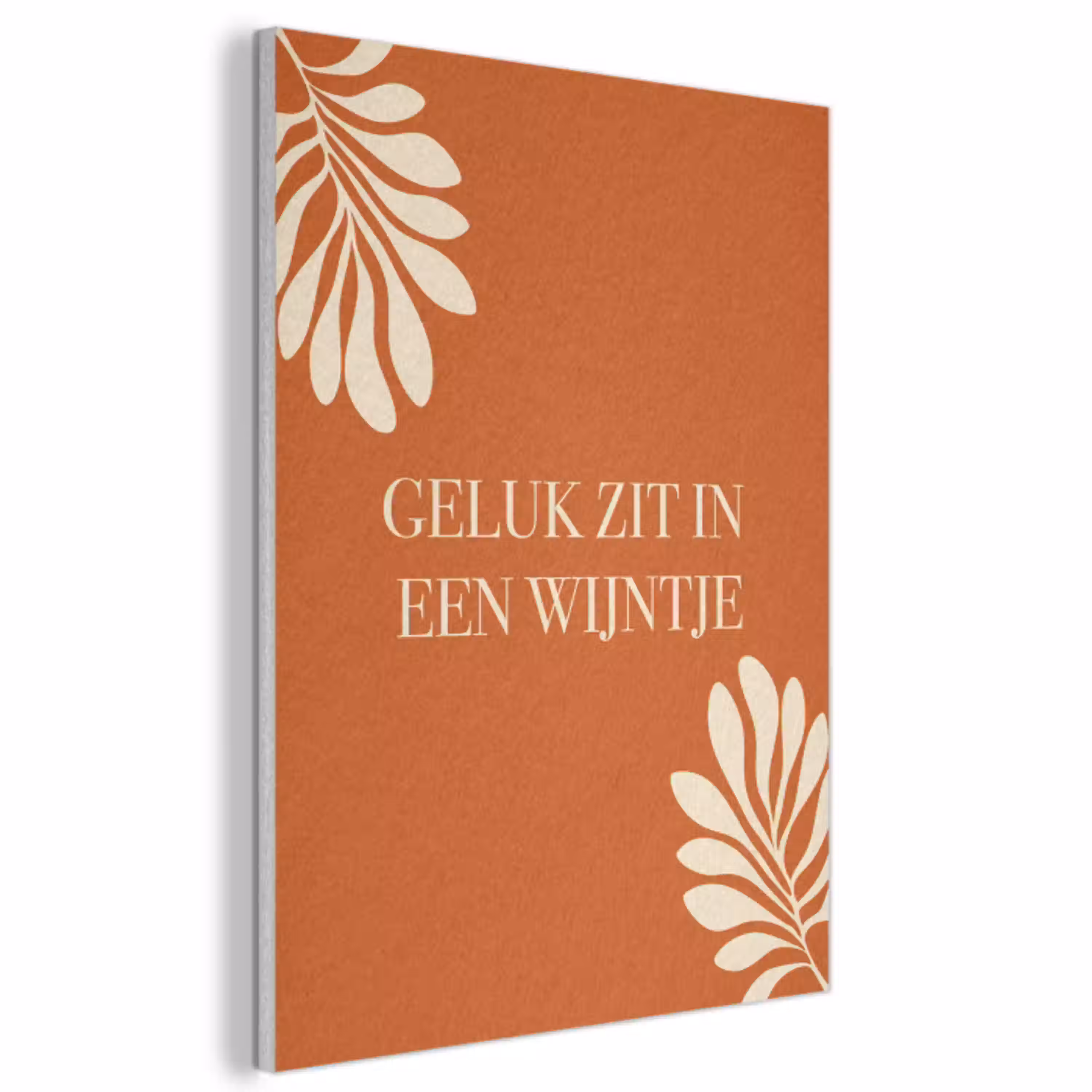 Oranje - Wijntje - Quote PET vilt klein -3d
