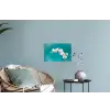 Orchidee - Bloemen - Plant - Wit - Paars Muursticker klein -plant