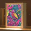 Papegaai - Tropisch - Jungle - Kleurrijk Light Box met kabel klein -zzz_3d_website