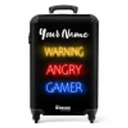 Warning Angry Gamer NBS - Handbagage koffer - Kinderen Unisex middel -productfoto_recht