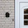 Zwart panterprint - Klassiek Naambord Huisje klein -sfeer1