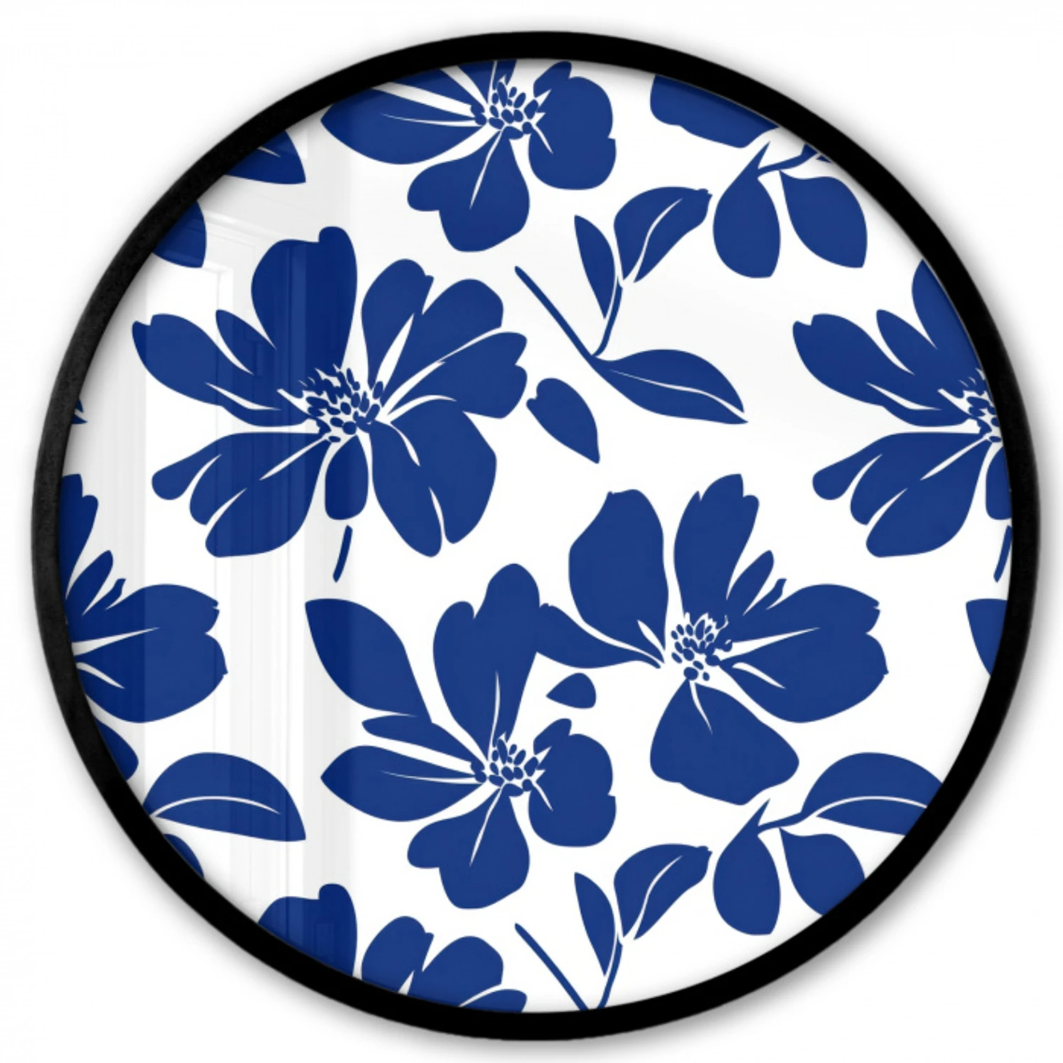 Floraal - Modern - Blauw Fotolijst rond zonder passe partout klein 856 -3d