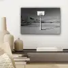 Basketbalpaal - Landschap - Zand - Wit canvas 2cm klein -sfeer6