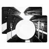 Gebouwen - Lucht - Zwart Placemat vinyl groot -zzsfeer2_Kitchenyeah-website