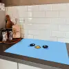 Vogel - Blauw - Eenvoudig Inductie beschermer vinyl 3mm klein -sfeer3