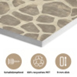 Giraf - Patroon - Beige - Bruin PET vilt klein 837 -closeup_DE