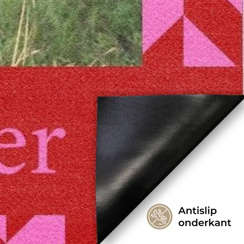 Familie – In – Muster – Geometrisch – Foto Deurmat klein -antislip_NL
