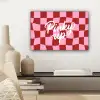 Pinky up - Geblokt - Bordeauxrood canvas 2cm klein -sfeer6