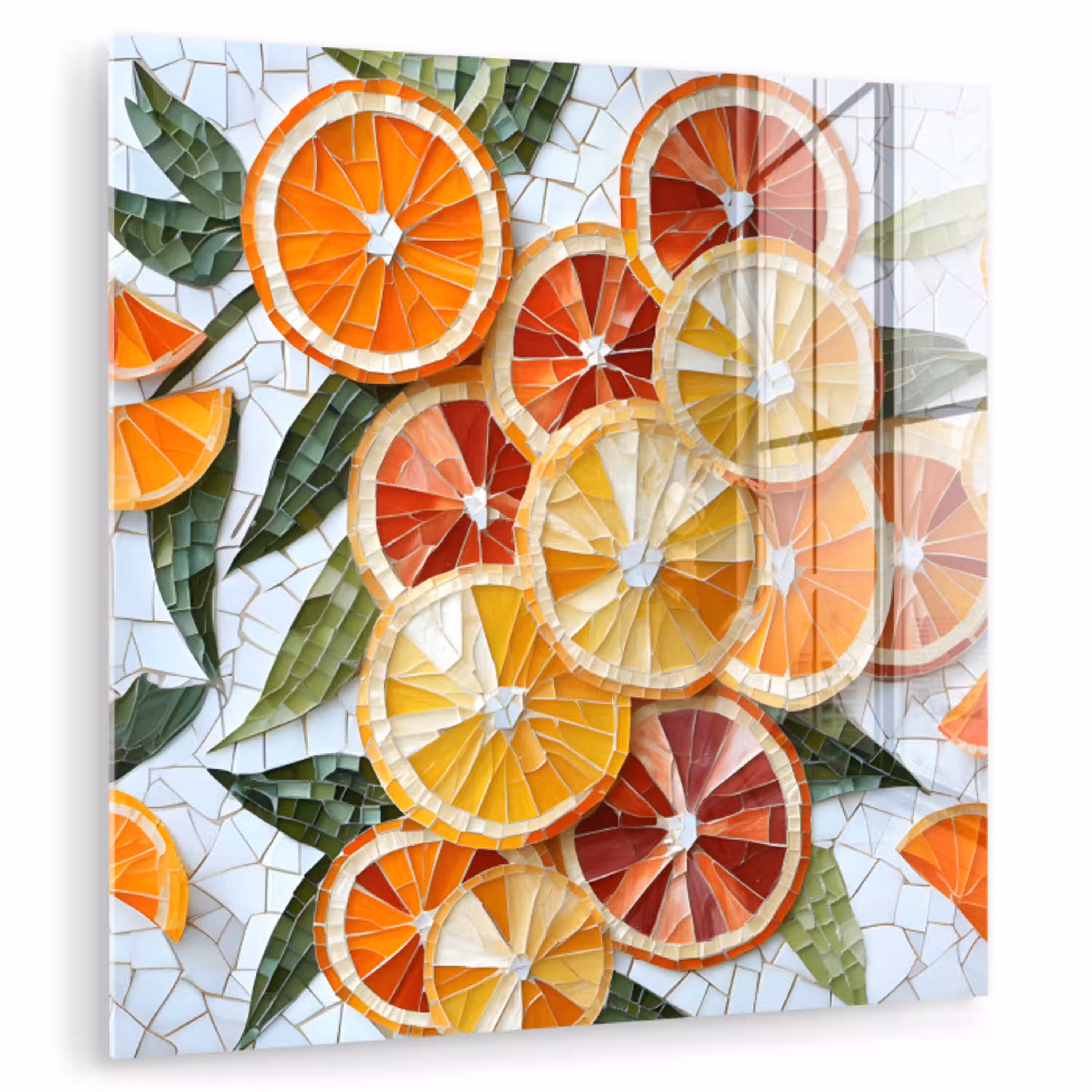 Schijfjes - Fruit - Oranje - Mozaïek plexiglas 5mm klein -zzzproduct_nieuw