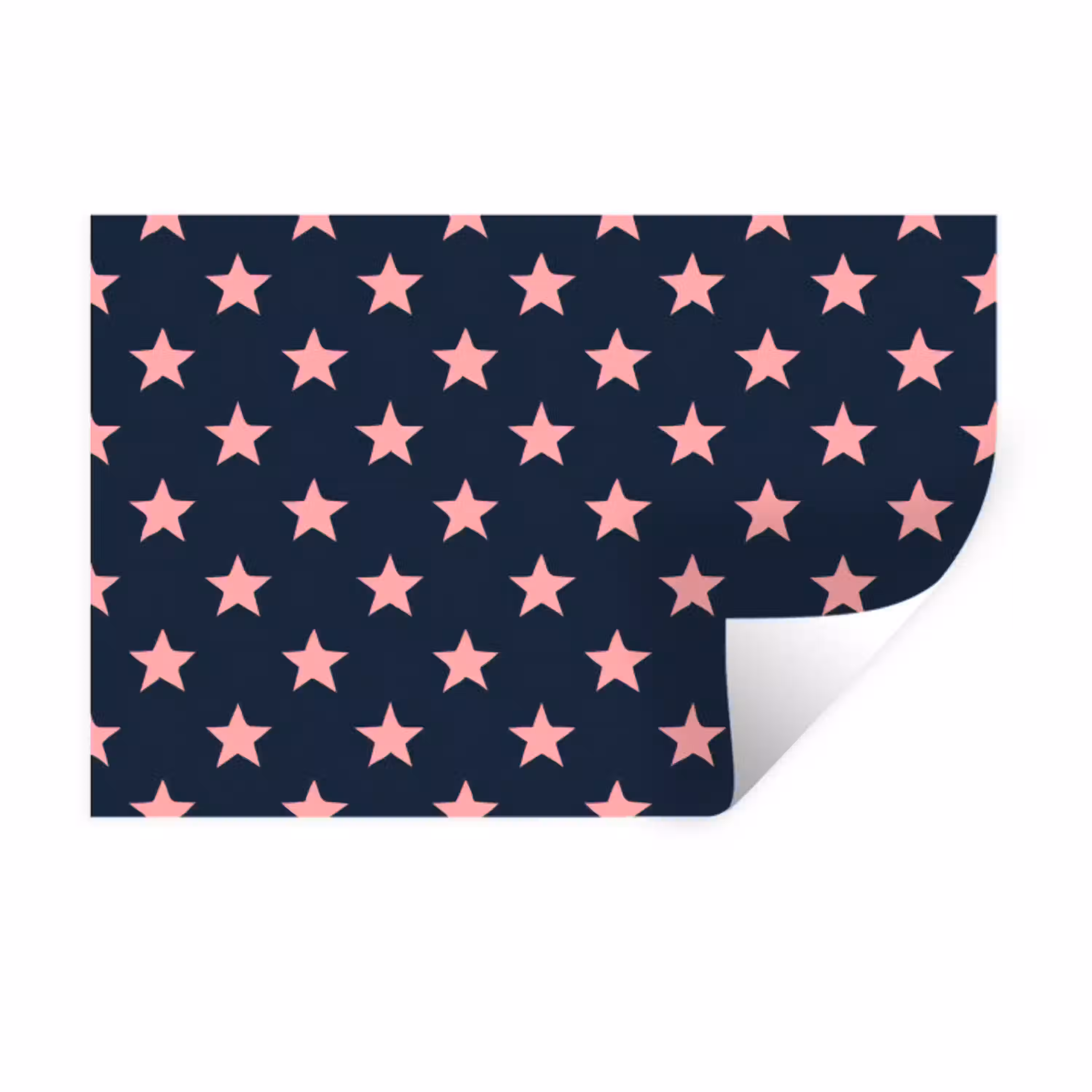 Patroon - Sterren - Roze Muursticker klein 286 -3d