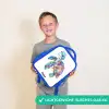 zeeschildpad vol kleuren Kinderrugzak - Blauw middel -sfeer1_NL