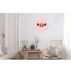 Varken - Roze - Minimalistisch Wandcirkel aluminium klein -woonkamer