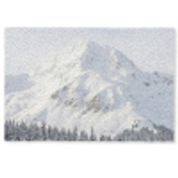 Berg - Sneeuw - Winter - Natuur - Wit Deurmat klein -zkaufland3d