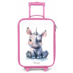 Baby neushoorn Kinderkoffer - Roze klein -zz3dotto