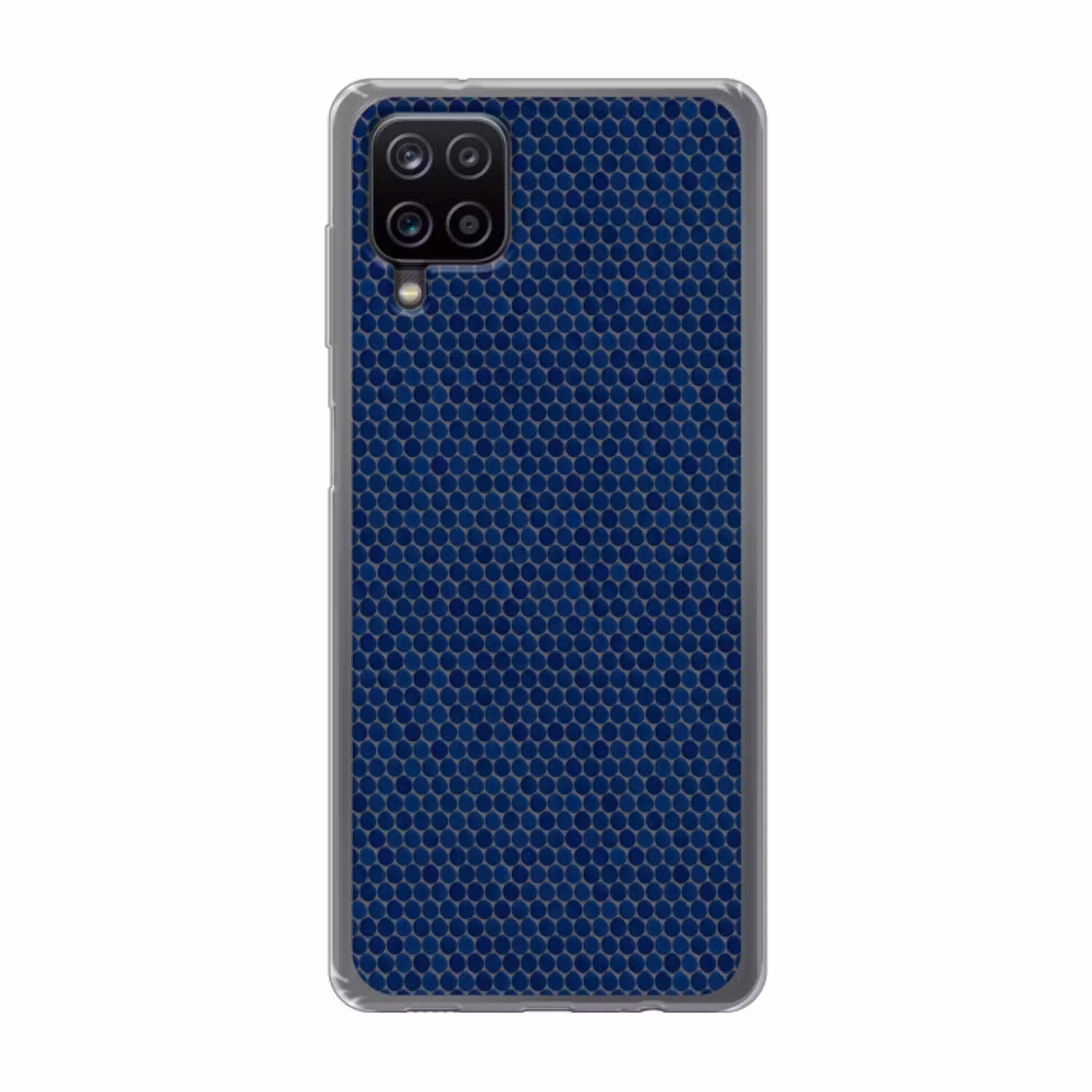 Penny - Mozaïek - Donkerblauw Telefoonhoesje Samsung Galaxy A12 klein 372 -3d
