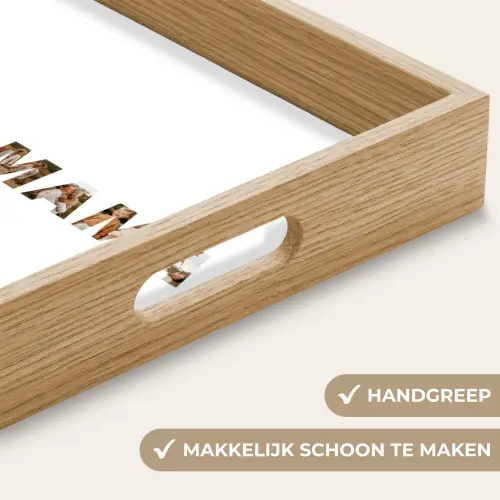 Papa & Mama - Buchstaben-Collage Dienblad Rechthoek middel -USP_HandgreepNL