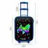 Neon controller op zwart Kinderkoffer - Blauw klein -productfoto_formaten