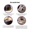 Sinaasappel - Eiffeltoren - Vrouw Inductie beschermer vinyl 3mm klein -zzzzzzz-cc-werking