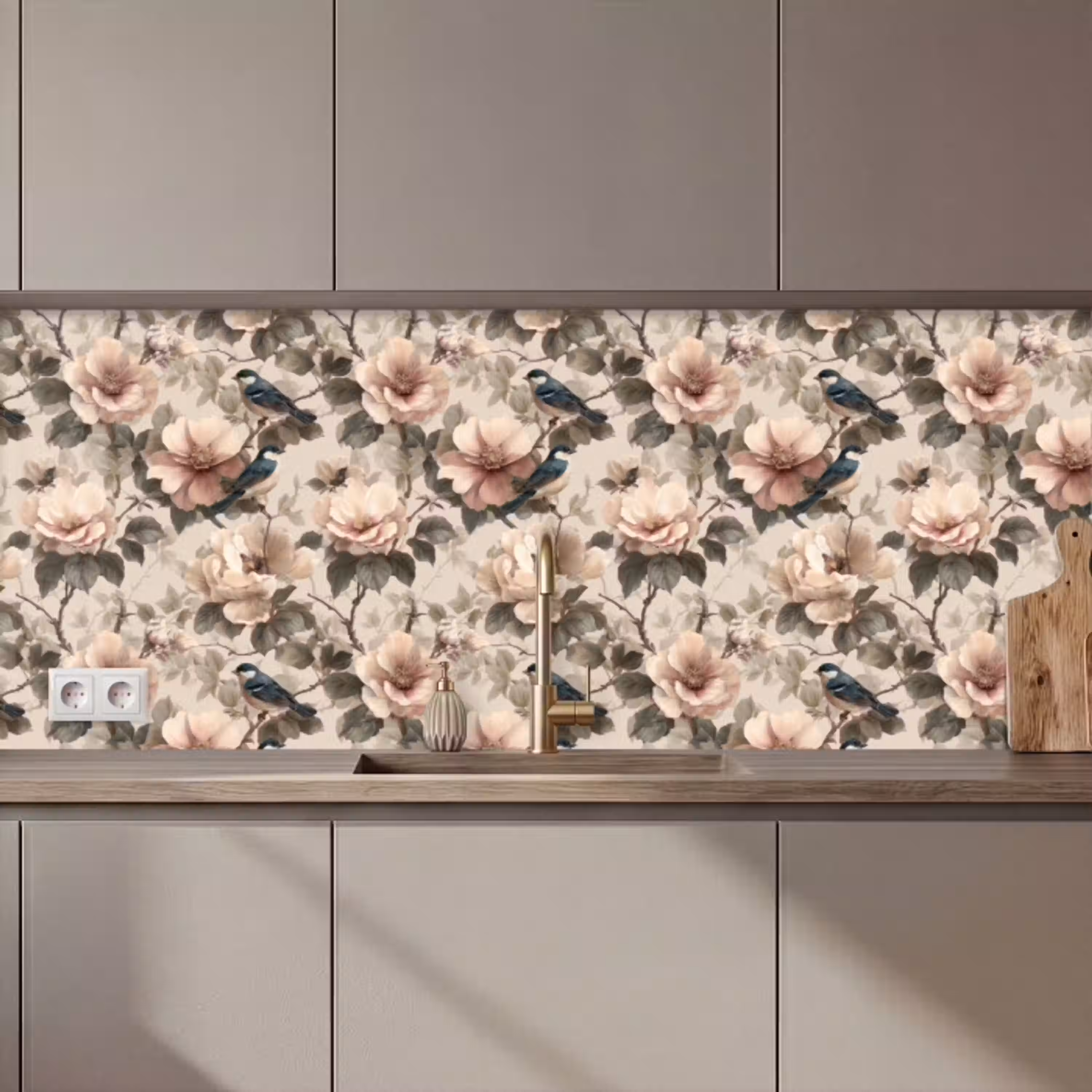 Klassiek - Vogels - Kleurrijk keuken achterwand 2 middel 871 zz_3dshopping
