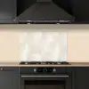Bladeren - Beige - Wit - Botanisch - Natuur keuken achterwand spatscherm klein -sfeer1