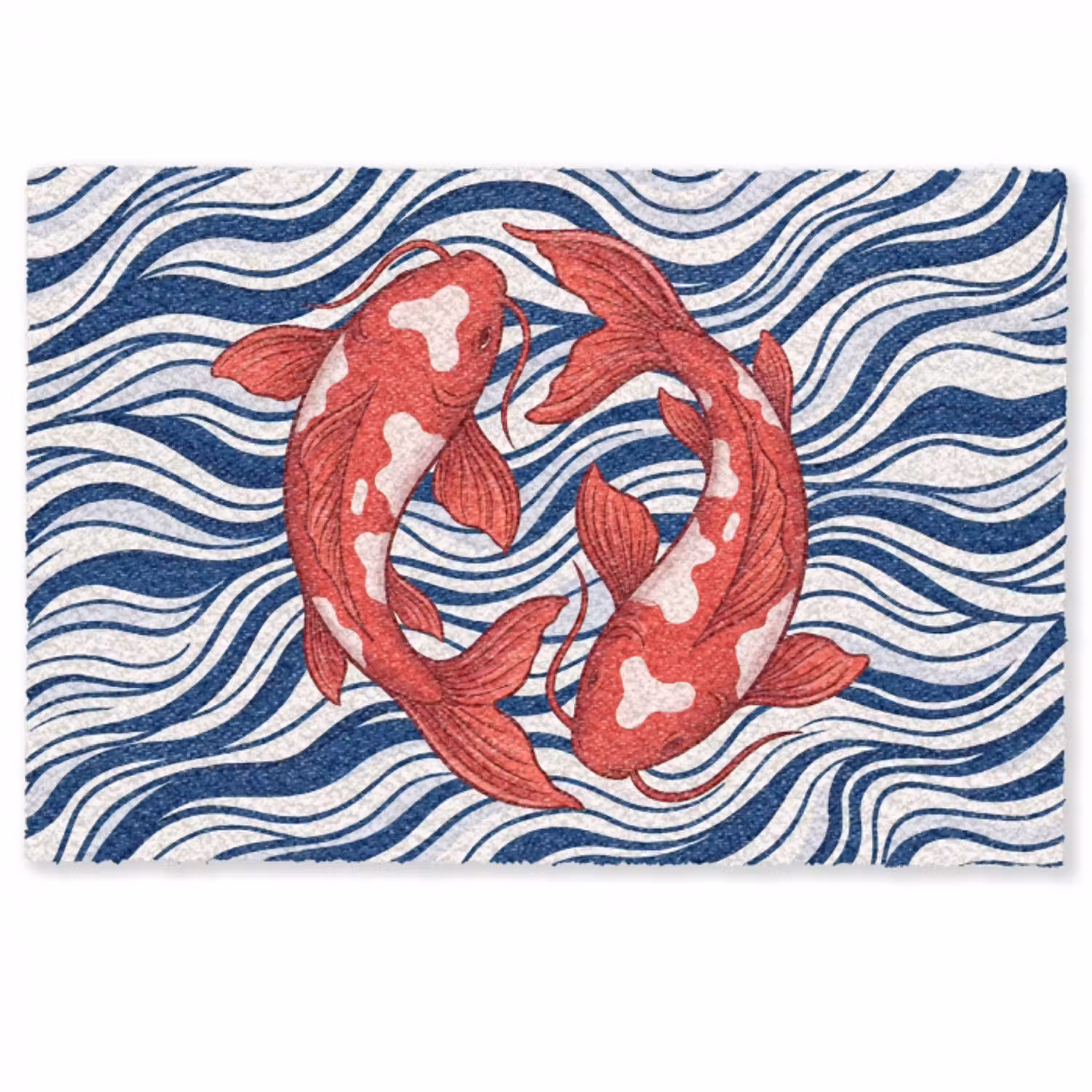 Vis - Water - Natuur - Illustratie - Rood Deurmat klein -zkaufland3d