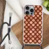 Geometrisch - Bloemen - Kleurrijk Hoesje iPhone 16 Pro Max met koord klein 804 -sfeer4