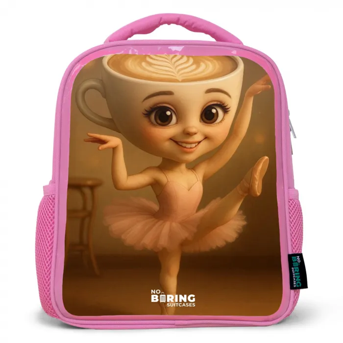 Ballerina Cappuccina Kinderrugzak - Roze middel -3d