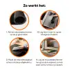 Hert - Geverfd - Gewei - Bruin Inductie beschermer vinyl 3mm klein -zzzzzzz-td-werking