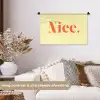 Nice - Oranje - Geel - Minimalistisch Wandkleed katoen klein -sfeer1